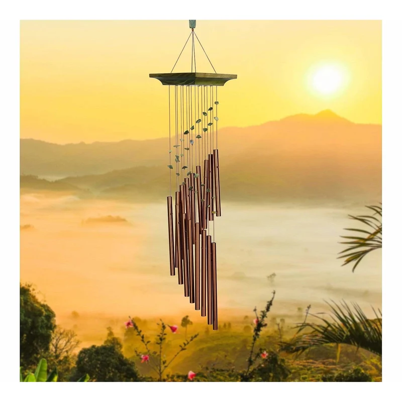 Carillon à Vent Spirale Mystique Jade - 55CM