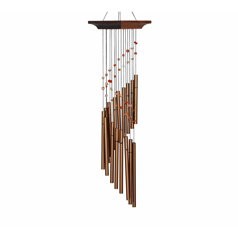 Carillon à Vent Spirale Mystique Ambre - 55CM