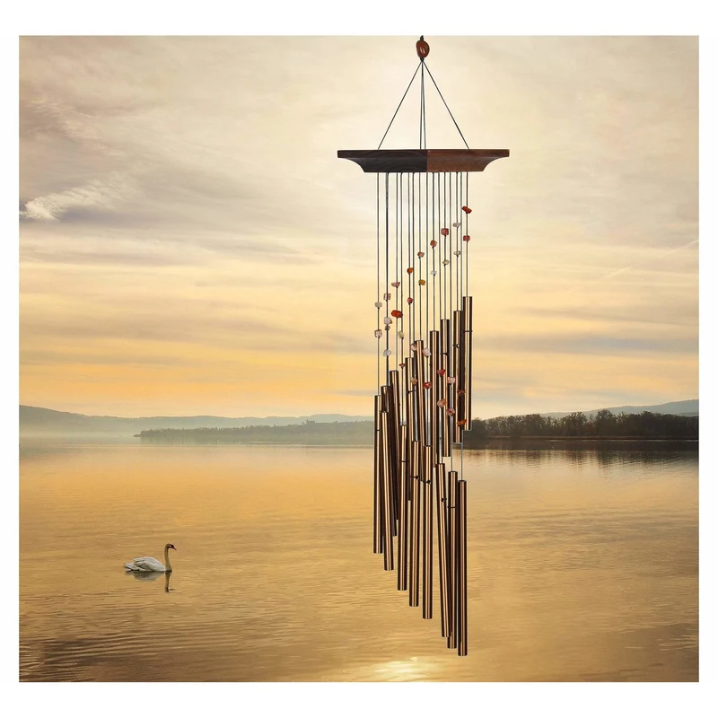 Carillon à Vent Spirale Mystique Ambre - 55CM