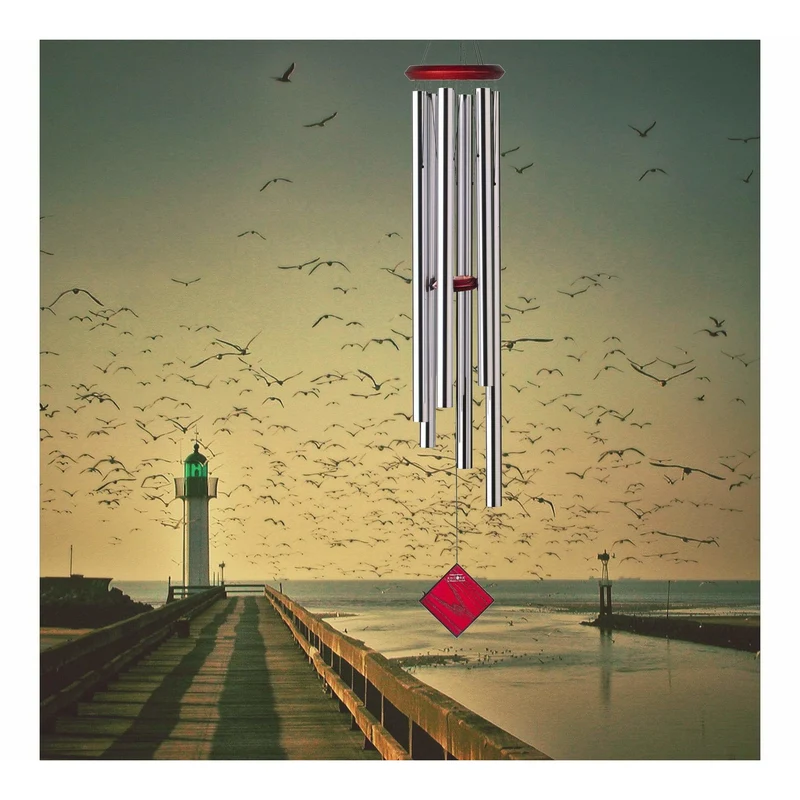 Carillon à Vent Neptune - Argenté - 137CM