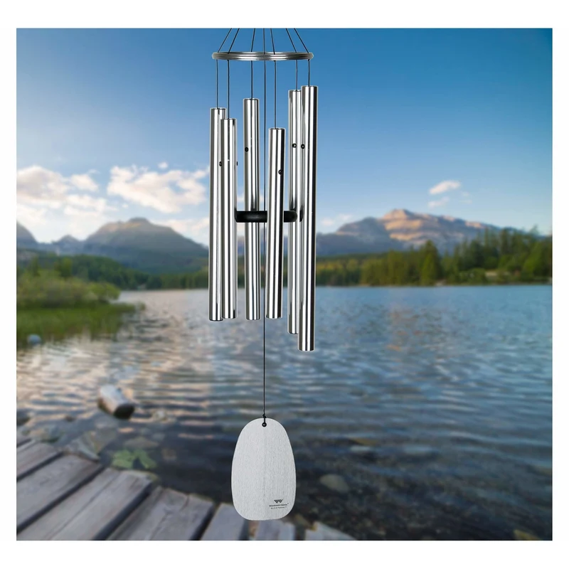 Carillon à Vent Paradis - Argenté - 81CM