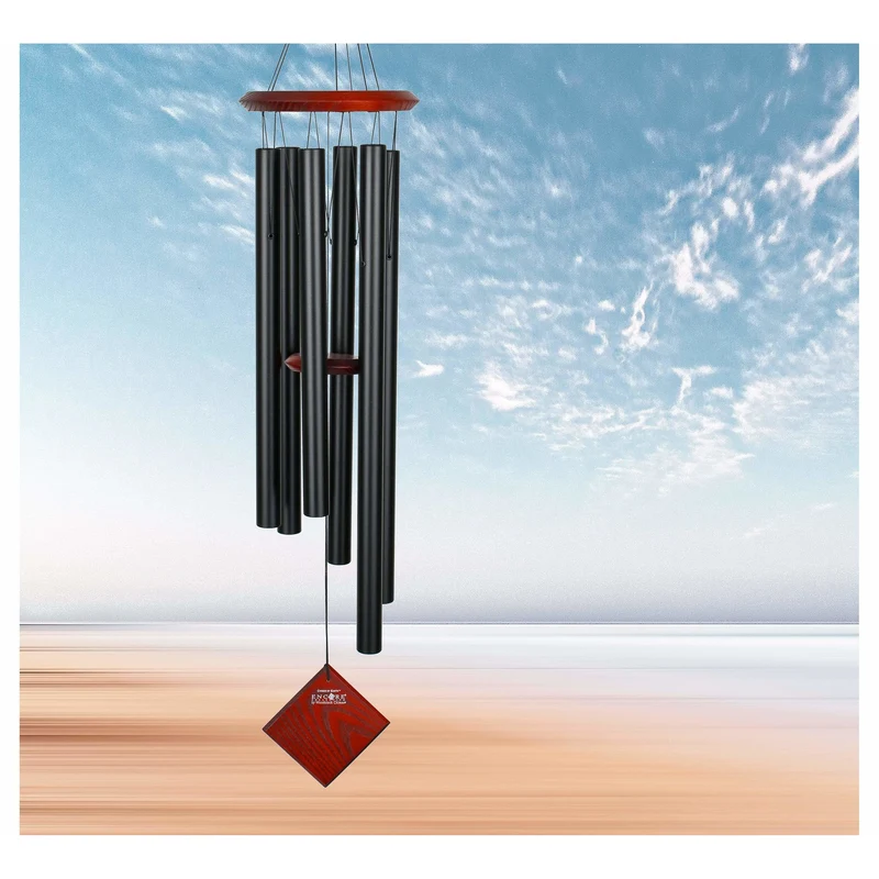 Carillon à Vent Terre - Noir - 94CM