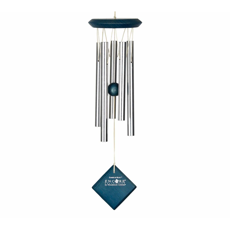 Carillon à Vent Mars - Argenté Bleu - 43CM