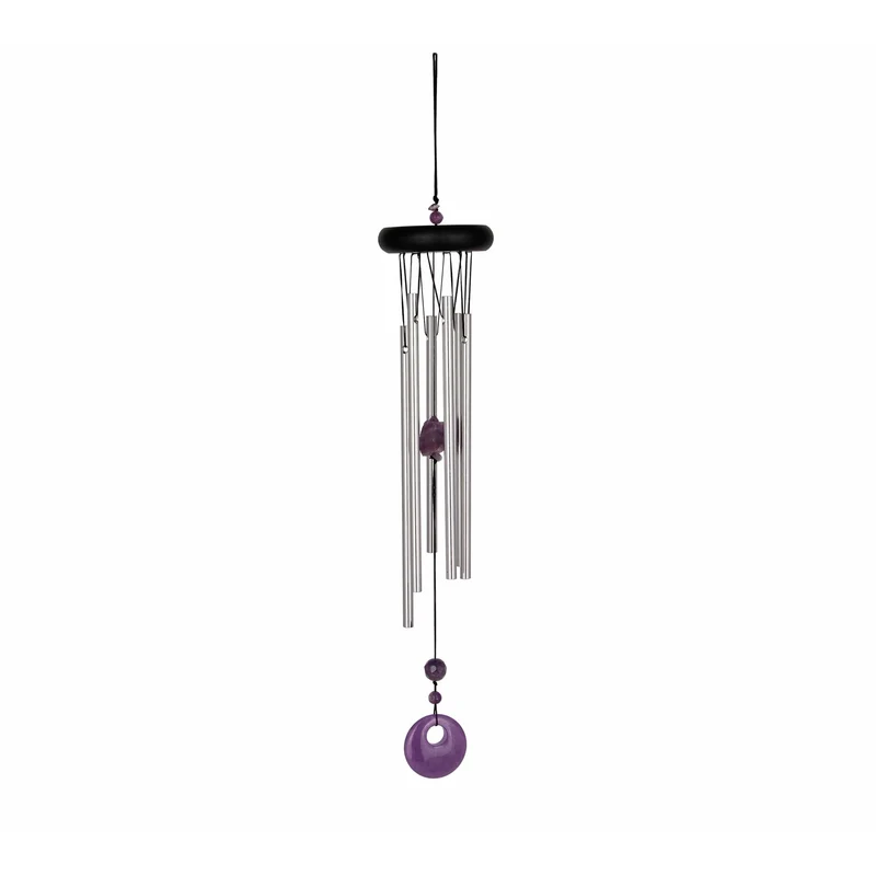 Carillon à Vent Chakras - Améthyste - 44CM - By Woodstock