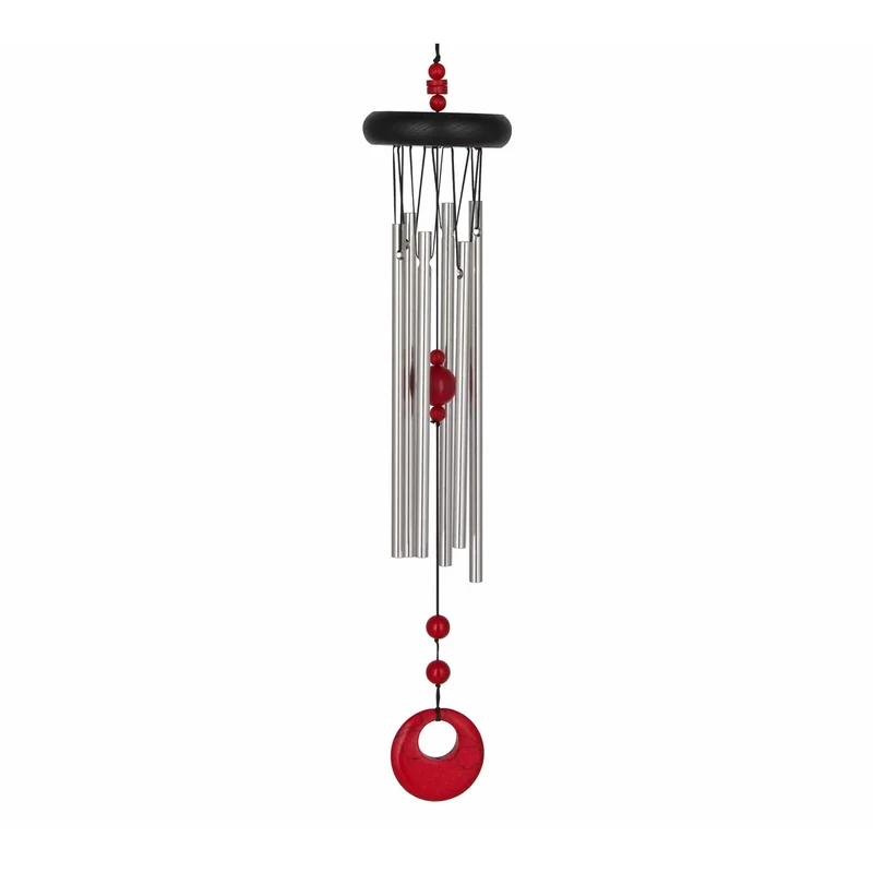 Carillon à Vent Chakras - Corail Rouge - 44CM - By Woodstock