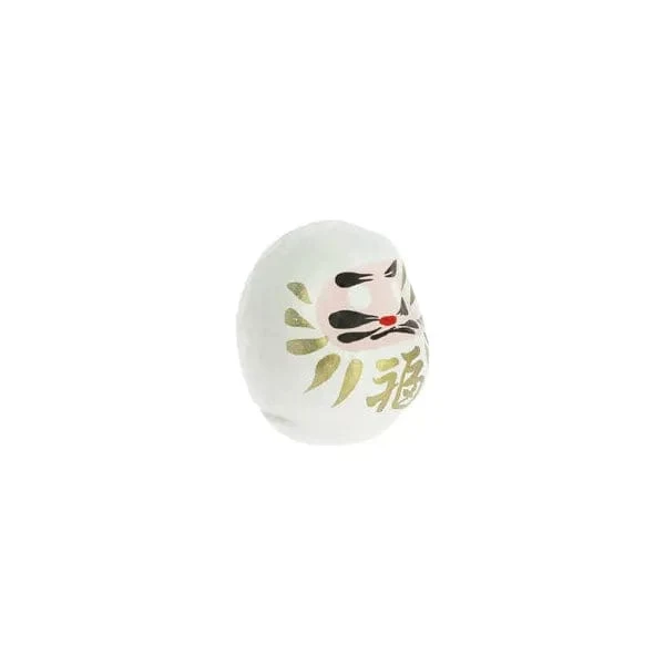 Daruma Traditionnel Blanc - Petit, Amour - Fabriqué au Japon