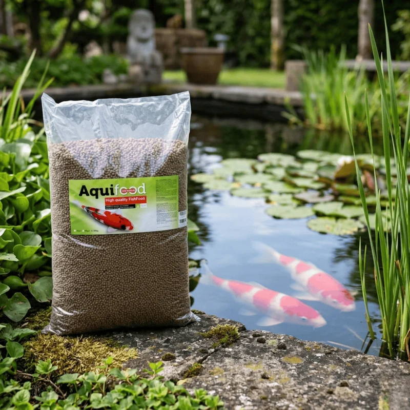 Aquifood - Medium 4-5mm sac de 10kg - Nourriture haute qualité Carpes Koïs pour toute la saison