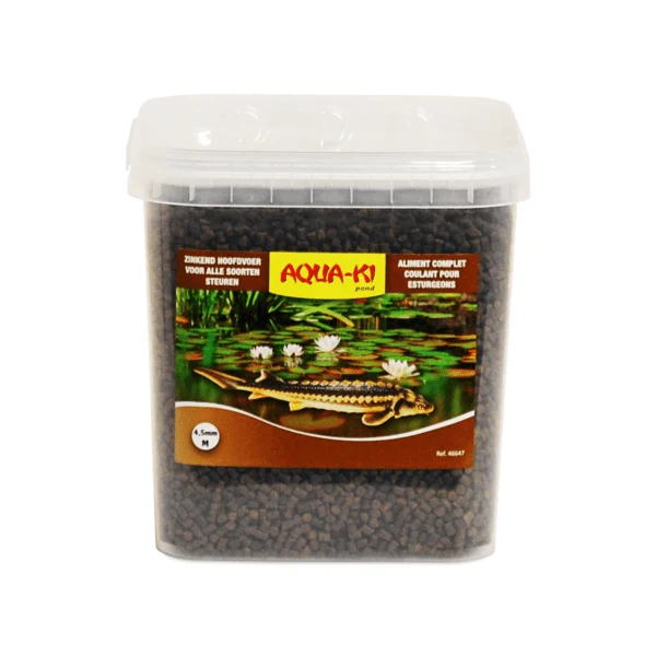 Aqua-Ki Brun - Medium 4-5mm 5,4litres - Nourriture pour esturgeons
