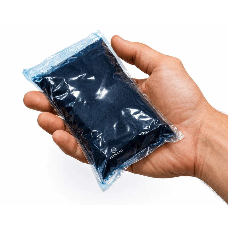 Aquipond Blue Lake 10 – 1kg (10 sachets) jusqu'à 10000M² – Colorant naturel pour lutter contre les algues et les plantes invasives