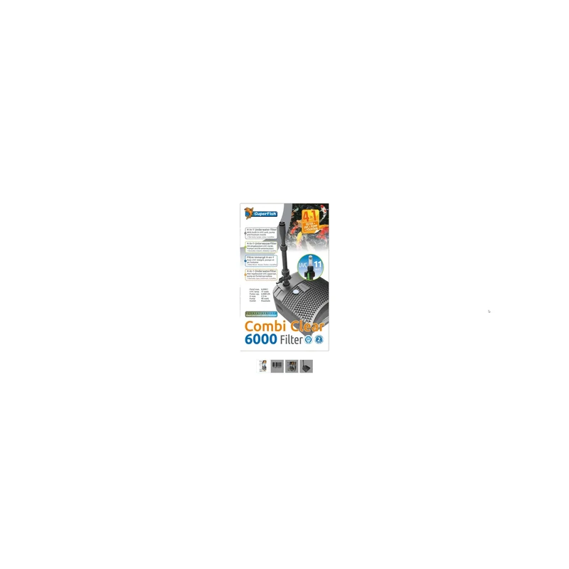 Combi Clear 6000 - Filtre immergeable tout-en-un pour petit bassin - Superfish