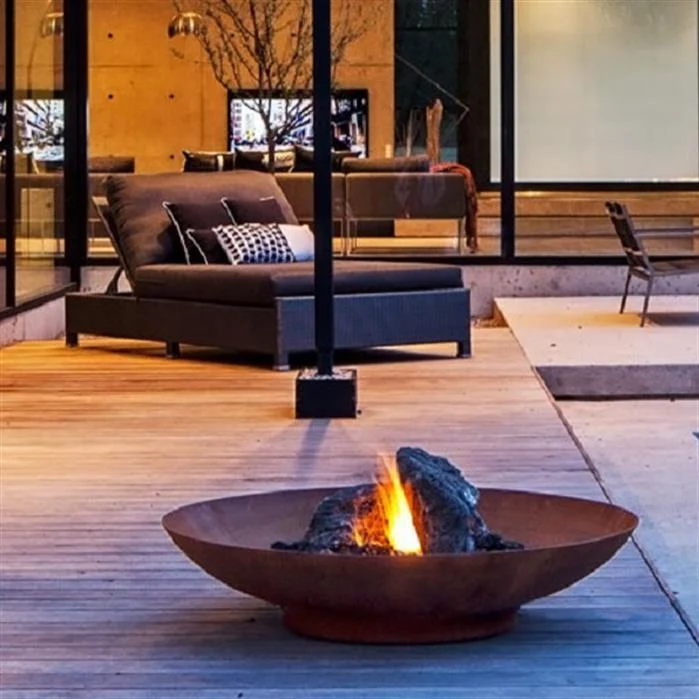 Braséro Acier Corten Rond 200CM - 2000x330MM
