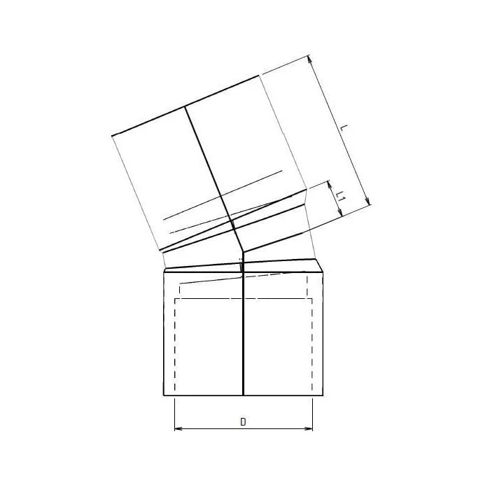 Coude PVC 30° - À coller - Sous pression