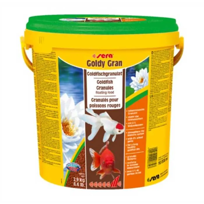 SERA GOLDY GRAN 2,9KG - 10L POUR POISSONS ROUGES