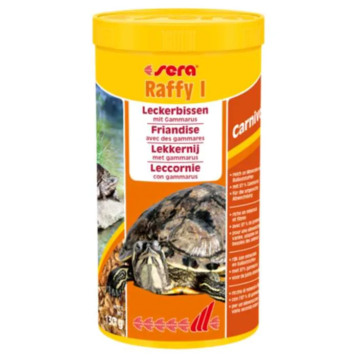 Nourriture pour tortue & lézard - SERA RAFFY I - 1000ML - 130G