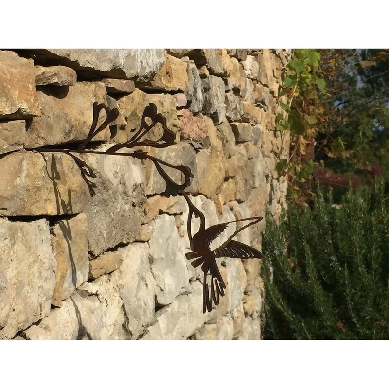 Colibri - Silhouette en acier corten