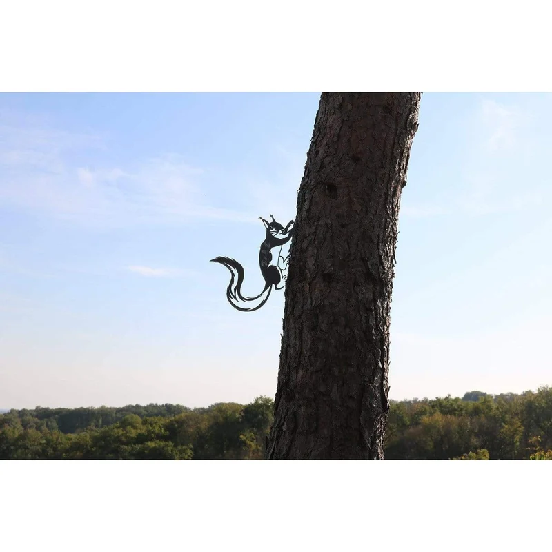 Écureuil - Silhouette en acier corten