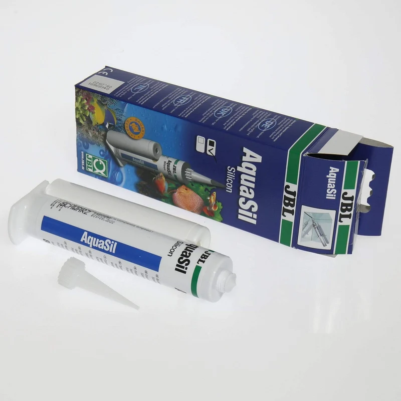 JBL AquaSil noir - Silicone spécial pour aquariums et terrariums