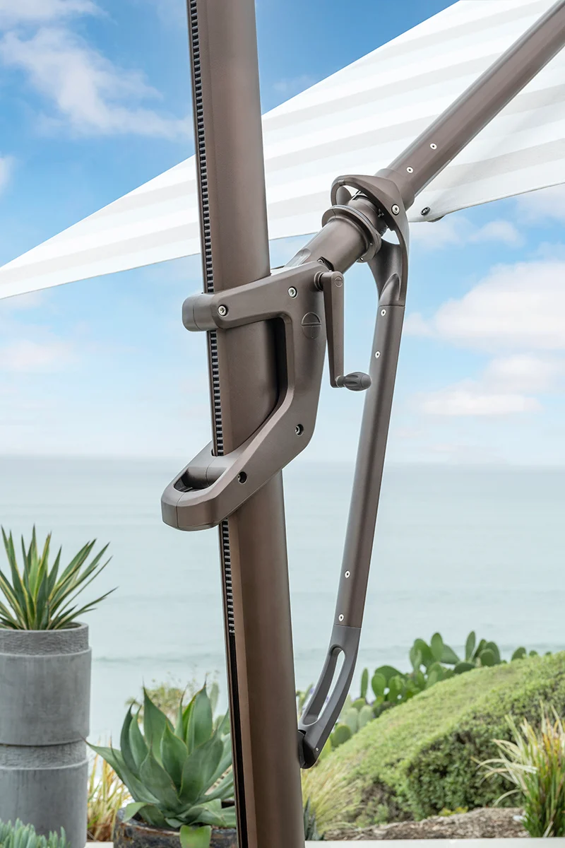 Parasol Cantilever Treasure Garden Starlux AKZ Plus 13’ Octogonal Beacon Ash | Parasol Déporté avec Lumières Intégrées