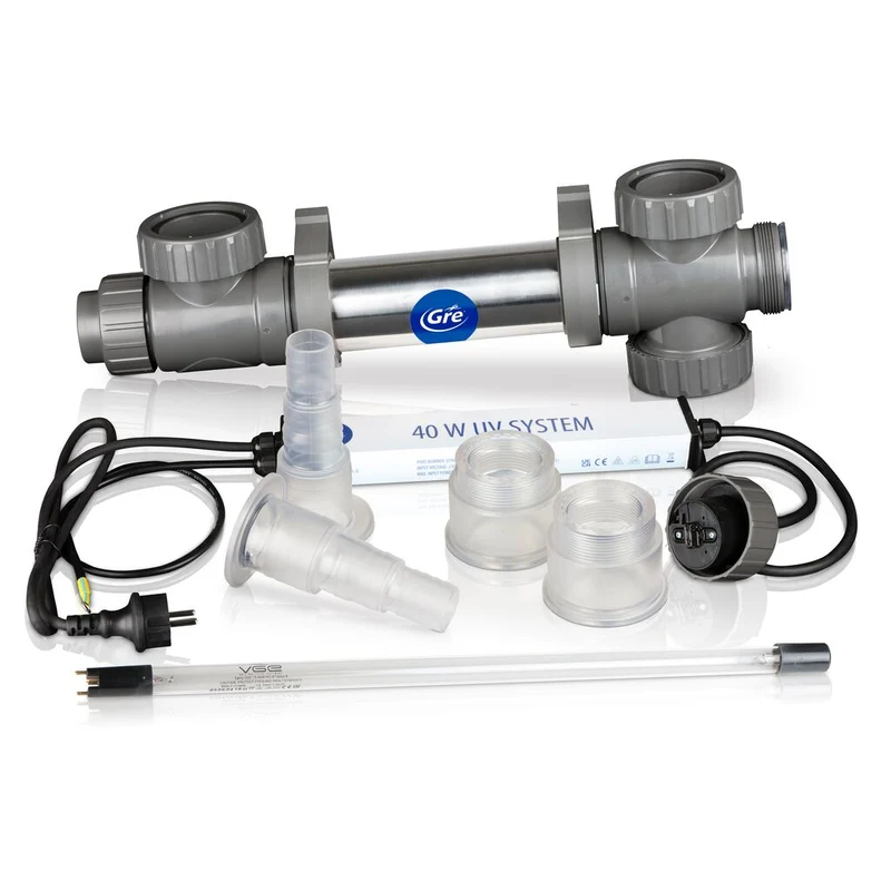 Sistema de desinfección UV-C Gre 40 W para piscinas hasta 40 m³ – UVF40