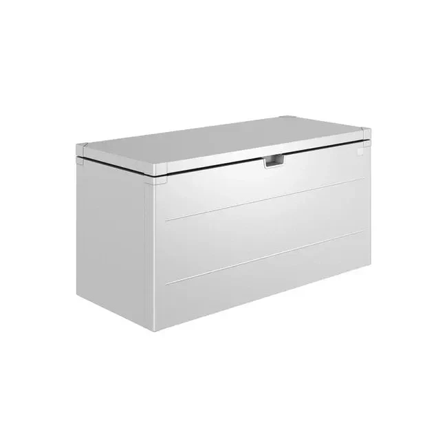 Biohort – StyleBox baúl metálico de diseño para exterior Plata metálica