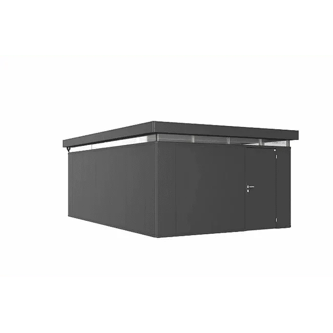 Biohort – CasaNova pérgola de diseño con paredes aislantes Gris oscuro metálico