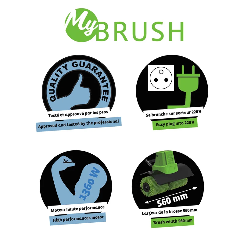 Brosse à gazon synthétique – Entretien facile