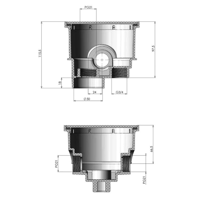 Boîte de connexion étanche pour projecteur de piscine ACIS