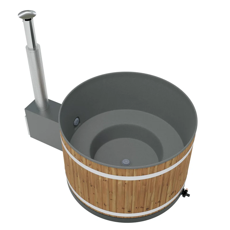 Bain nordique breezy 170 cm thermowood extérieur
