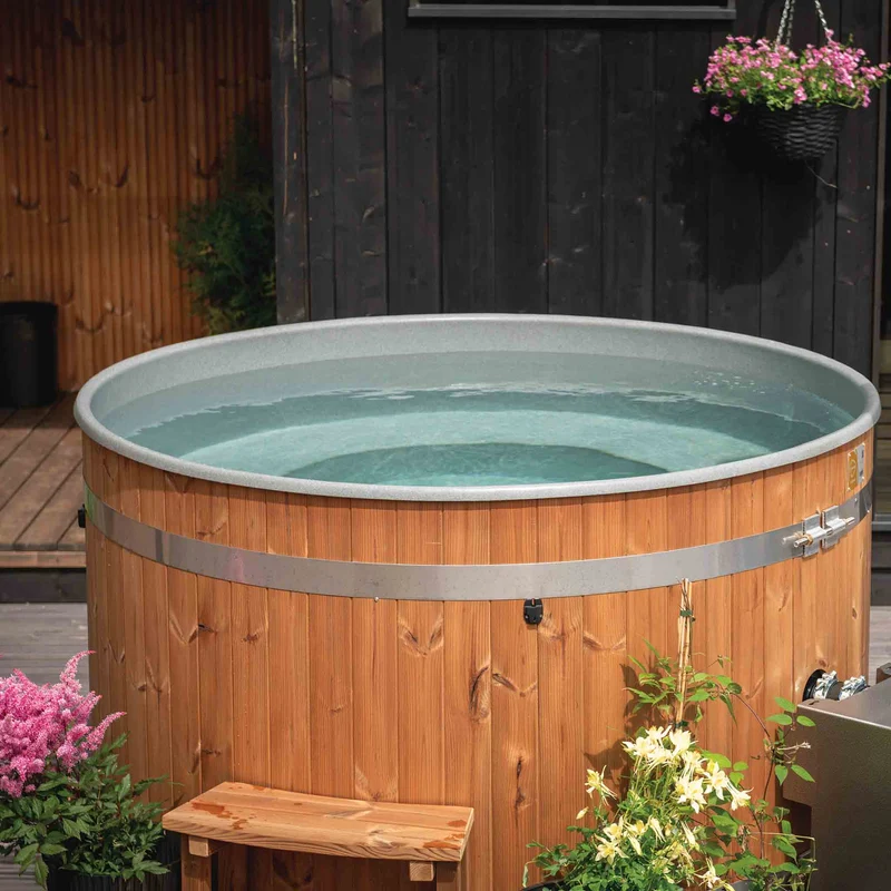 Bain nordique breezy 170 cm thermowood extérieur