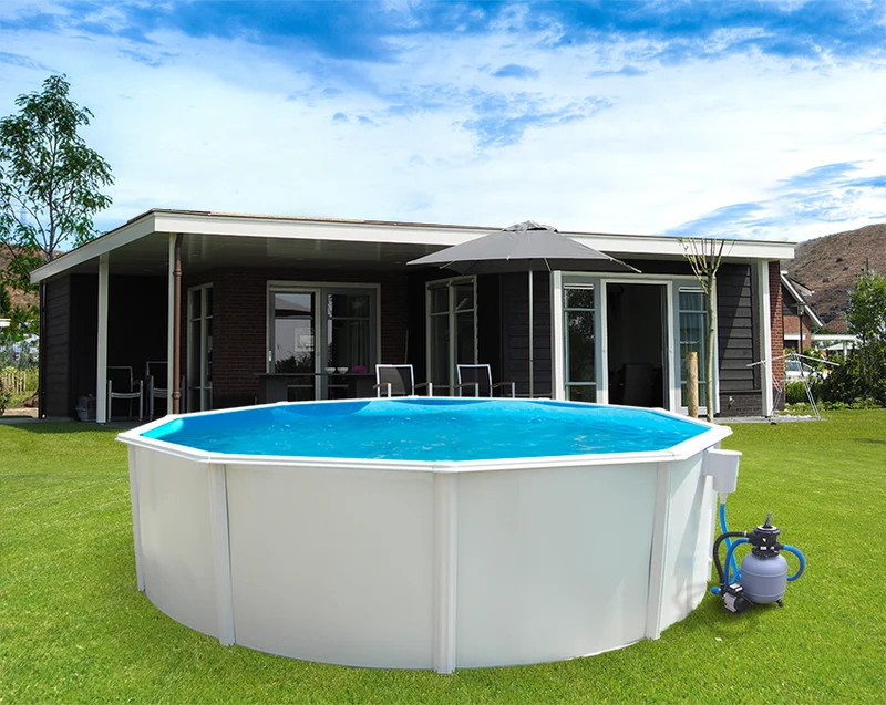 Piscina de Aço Galvanizado TOI QP - Redonda e Oval