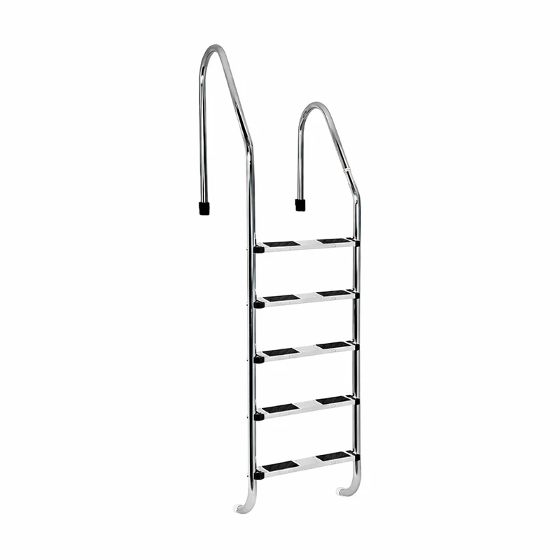 Escalera piscina asimétrica 5 peldaños AISI 316 – 520115F