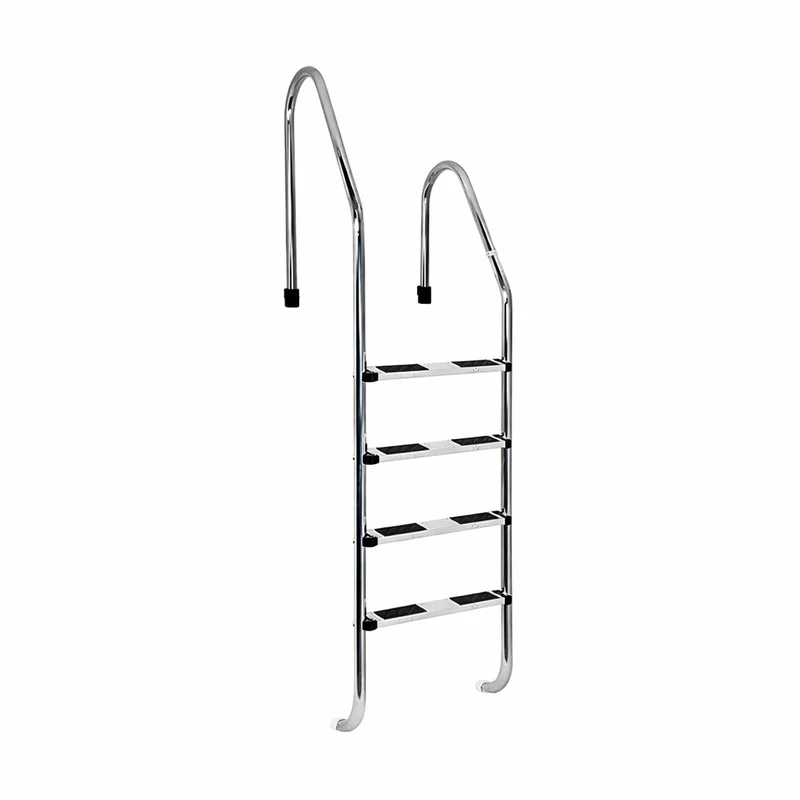 Escalera piscina asimétrica 4 peldaños AISI 316 – 520114F