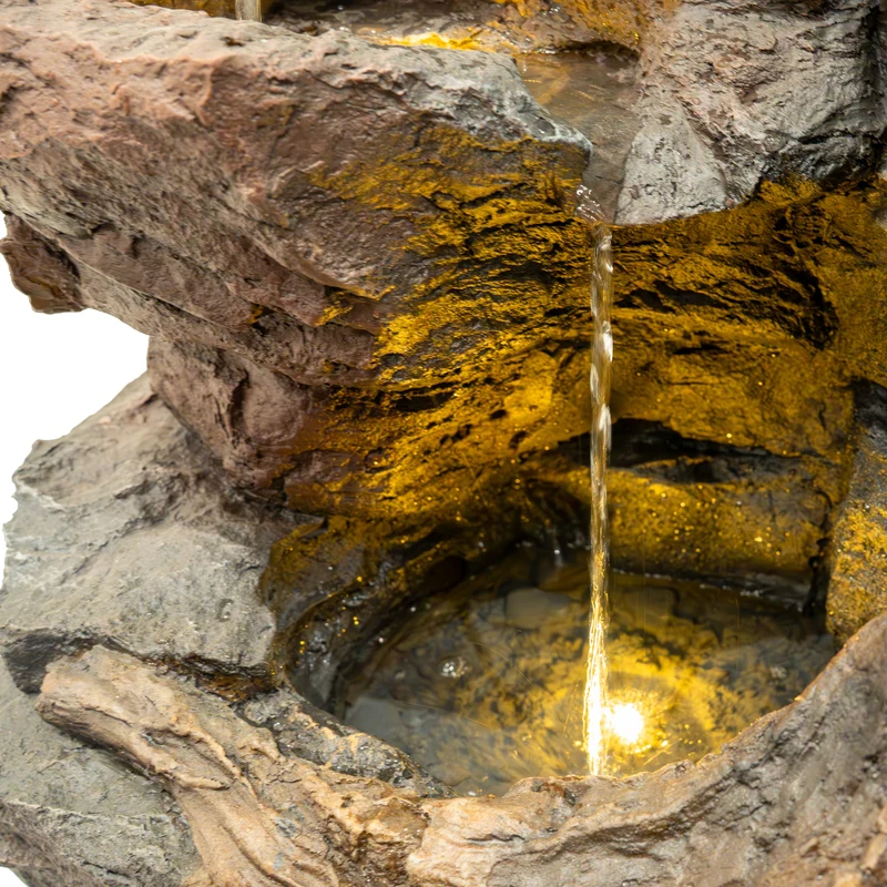 Fontaine de Jardin « Willow Springs » Avec Éclairage LED