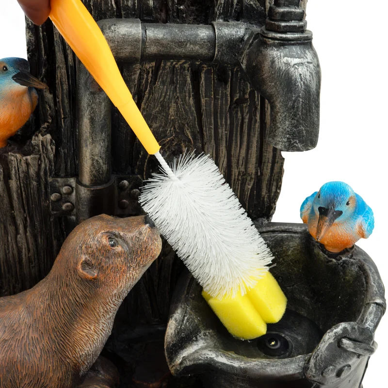 Fontaine de Jardin « Otter Oasis » Avec Éclairage LED