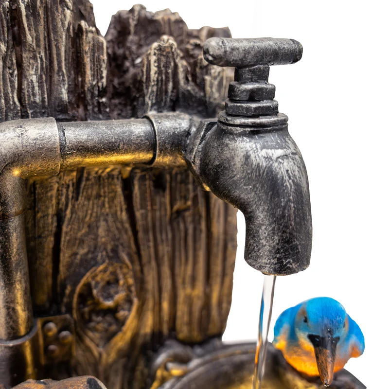 Fontaine de Jardin « Otter Oasis » Avec Éclairage LED