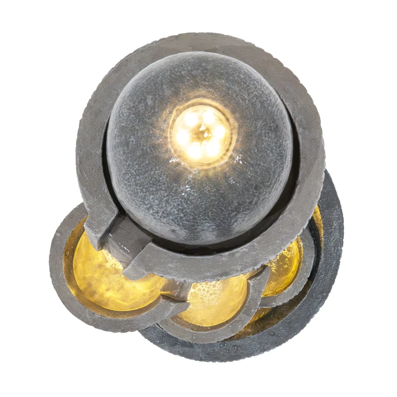 Fontaine de Jardin « Spiral Springs » Avec Éclairage LED