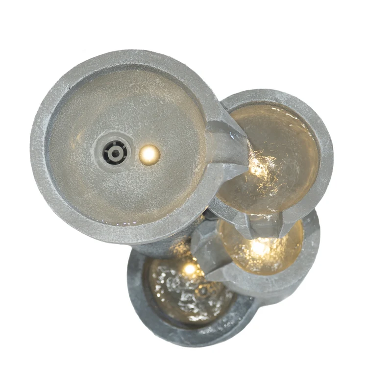 Fontaine de Jardin « Tranquil Tiers » Avec Éclairage LED