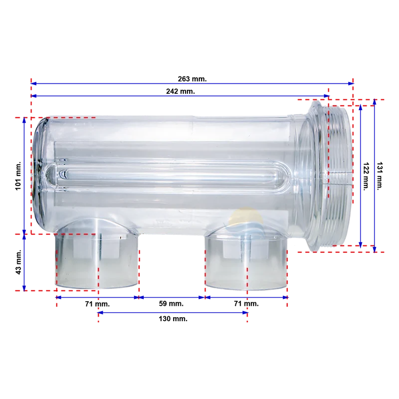 Vaso célula R-401 para Cloradores CTX / Certikin