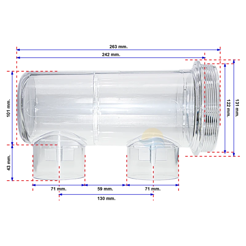 Vaso célula bipolar R-411 para Cloradores CTX / Certikin
