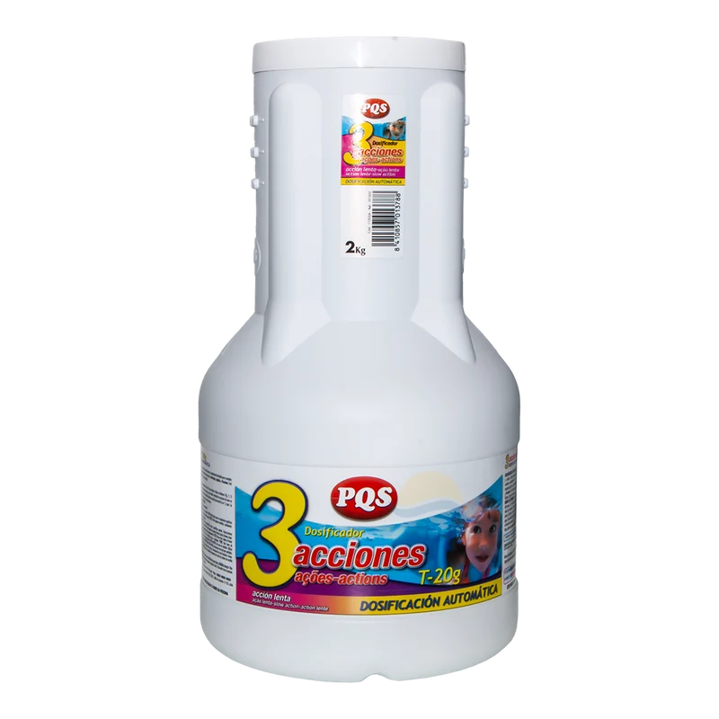 Dosificador flotante 3 acciones PQS. 2 kg.