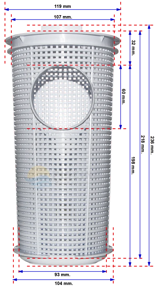 Cesto prefiltro SSP Bomba Astralpool Aquasphere