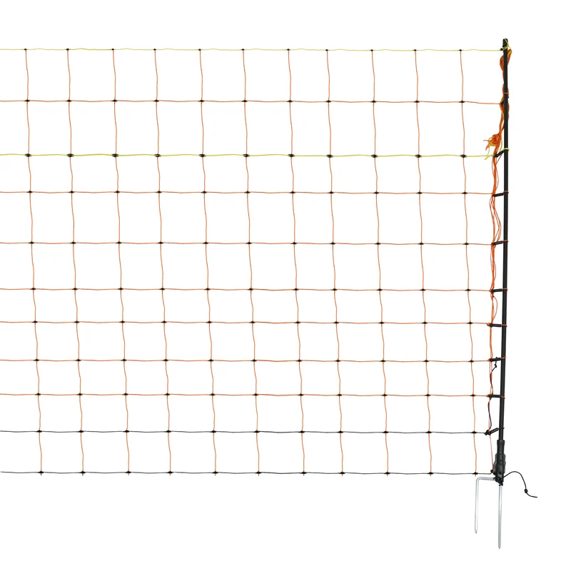 Lot de Filet Électrifiable Pour Volaille 50 m & Électrificateur