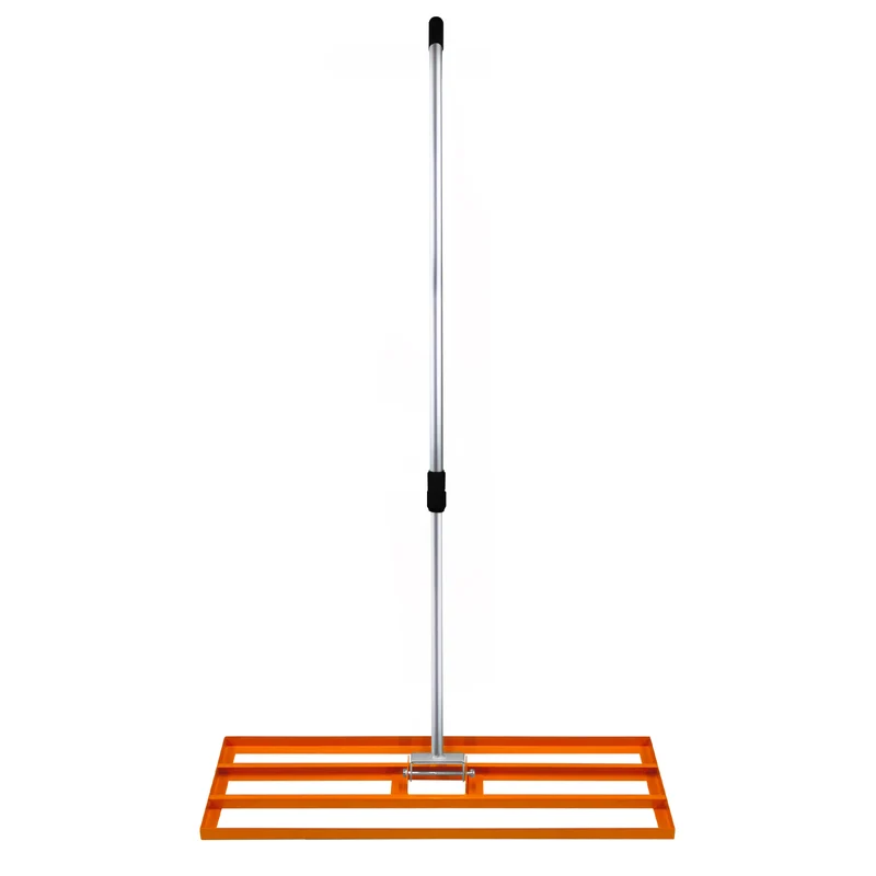 Ensemble 2-en-1 Scarificateur et Niveleur de Pelouse de 100 cm - Orange