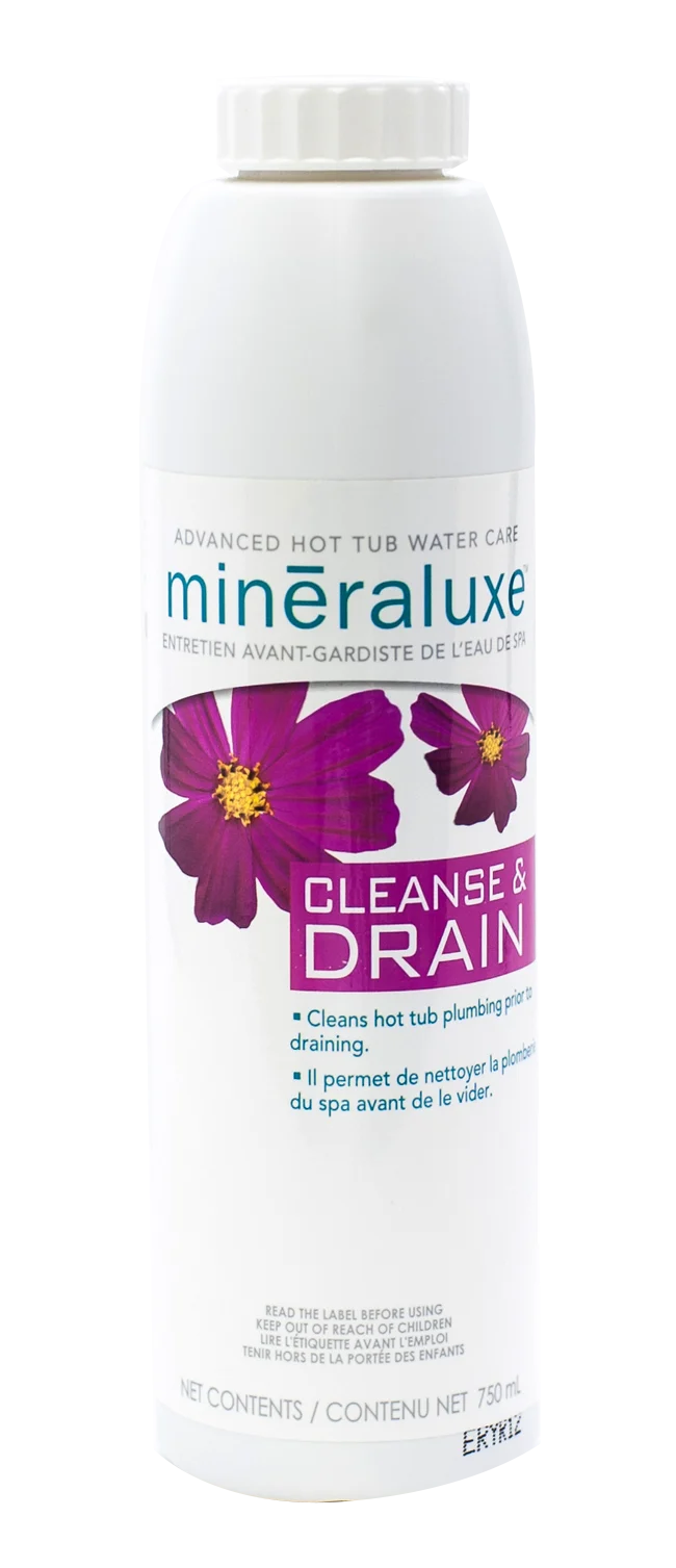 Minéraluxe Cleanse & Drain – Nettoyant pour tuyauterie de spa