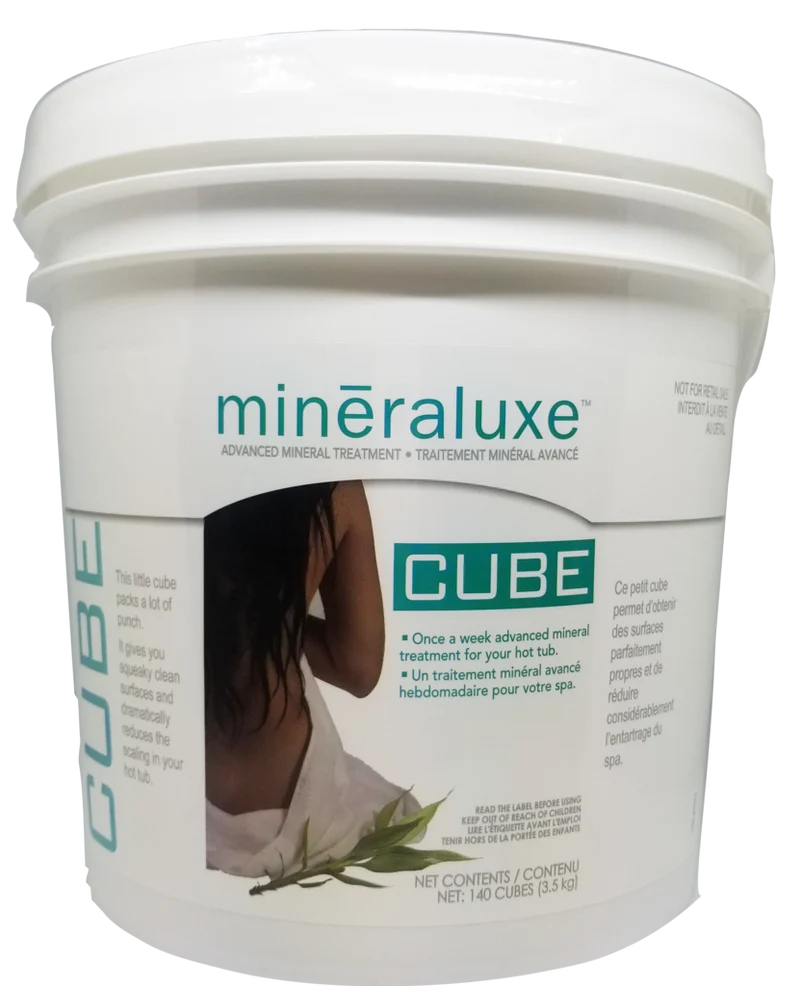 Cube Minéraluxe – Traitement hebdomadaire pour spa | Eau douce, anti-tartre et protection complète