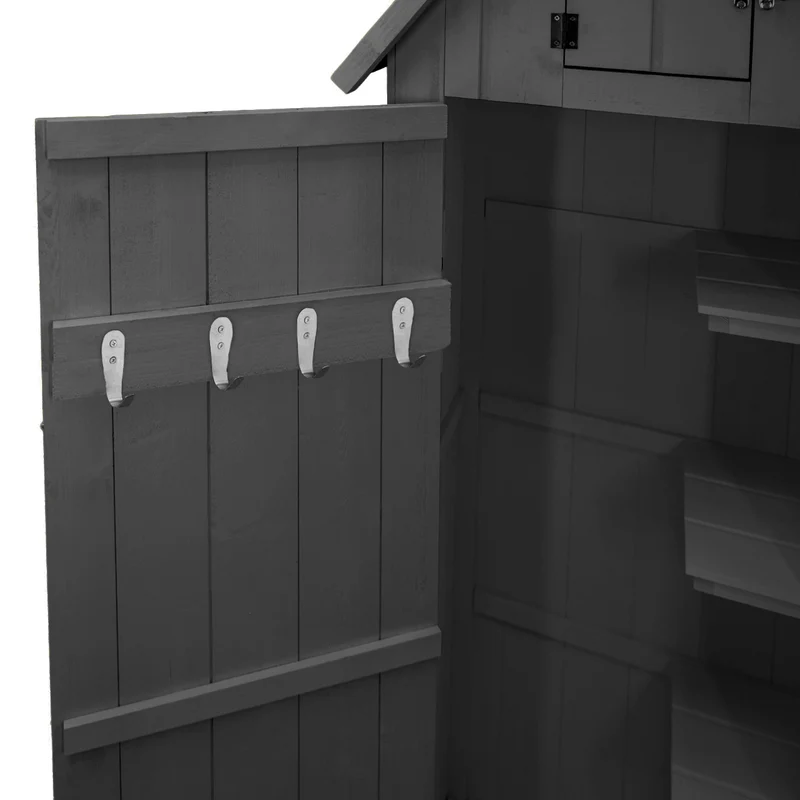 Abri de Jardin en Bois - Gris Foncé