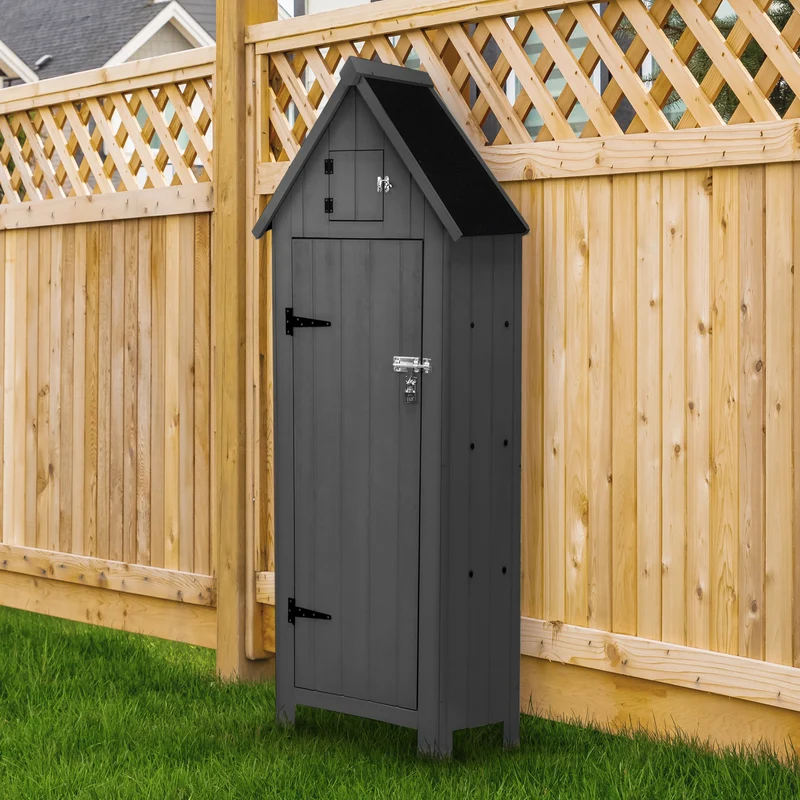 Abri de Jardin en Bois - Gris Foncé