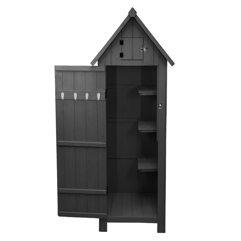 Abri de Jardin en Bois - Gris Foncé