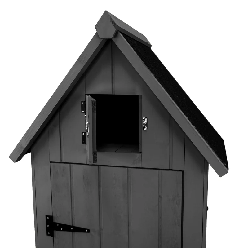 Abri de Jardin en Bois - Gris Foncé