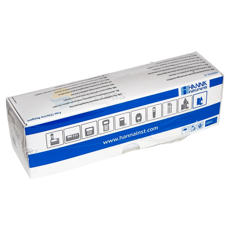 Reactivo polvo cloro libre DPD Hanna, 100 sobres.